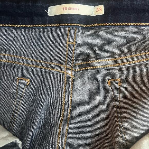 Levi’s 711 Skinny Jeans Size 33 waist  33x30 - Picture 3 of 3
